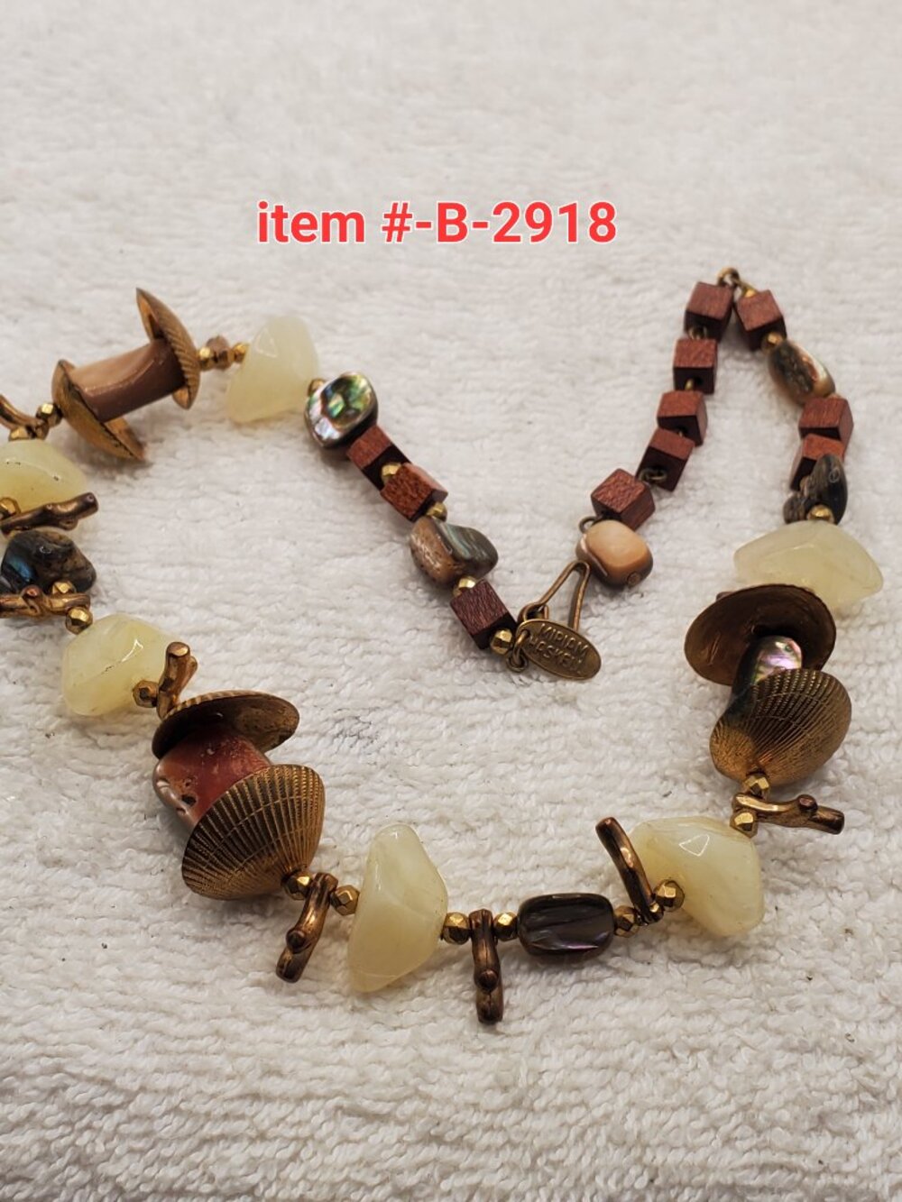 1 Vintage MIRIAM HASKELL Necklace, item # B - 2918,. wt. 29 grams .